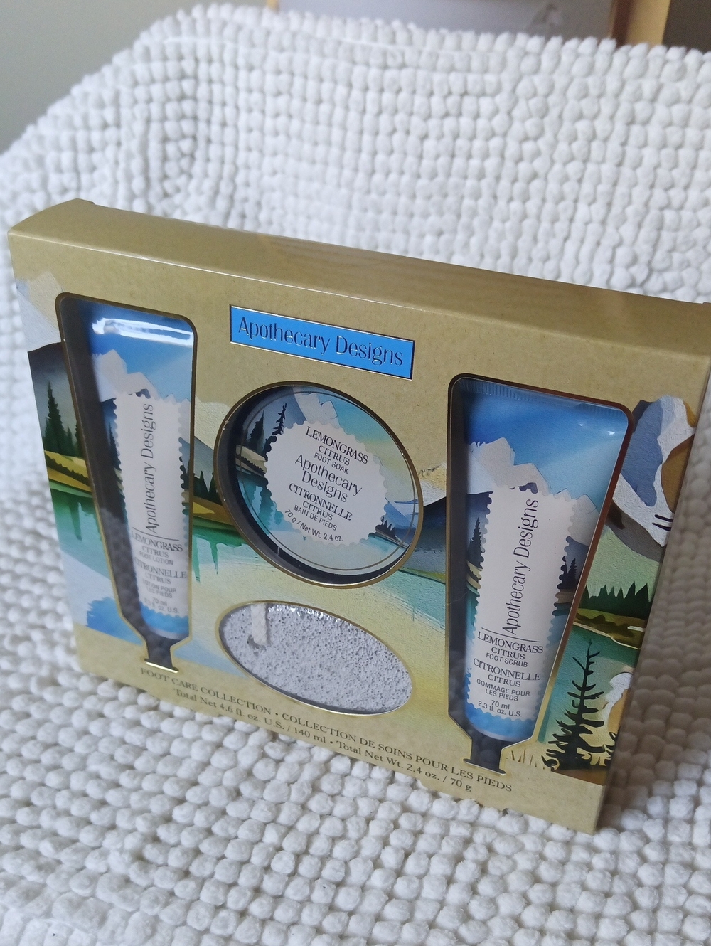 Lemongrass Hand & Foot Care Gift Set — Blue/Gold
